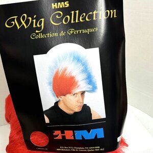 80’s Style Red Mohawk HMS Wig NWT NOS